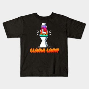 Llama Lamp Lava Lamp Design Kids T-Shirt